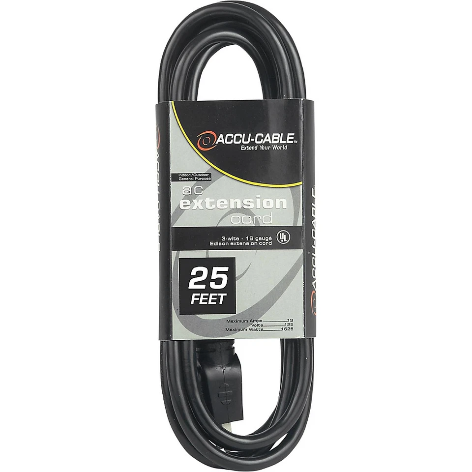 American DJ EC123 12 Gauge IEC Power Extension Cord 50 ft. 25 ft. - Image 1 of 1