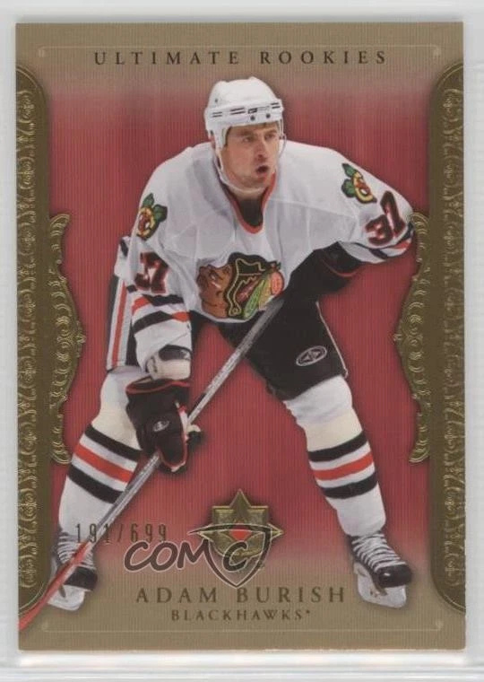 2006-07 Ultimate Collection Ultimate Rookies /699 Adam Burish #70 Rookie RC - Image 1 of 2