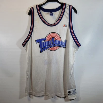 Camiseta deportiva blanca Champion Space Jam Tune Squad Daffy Duck 1996 vintage rara talla 48 Foto 1 de 4