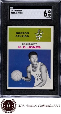 1961 Fleer #22 K.C. Jones SGC 6 - Image 1 of 2