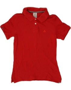 ADIDAS Boys Polo Shirt 9-10 Years Red Cotton RT05 - Picture 1 of 3