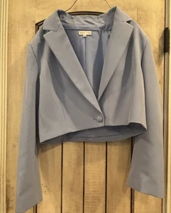 Nueva Chaqueta Gianni Bini Lite Azul, Regular Pequeña - Imagen 1 de 7