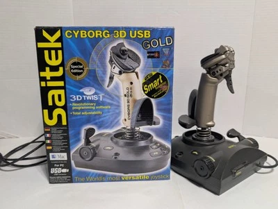 Saitek Cyborg 3D Gold USB PC/Mac Flight Stick Joystick Controller -  - Image 1 of 4