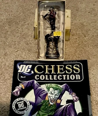 DC Comics Eaglemoss Chess Collection #2 THE JOKER Estatueta de Resina e Quadrinhos-NOVO - Imagem 1 de 4