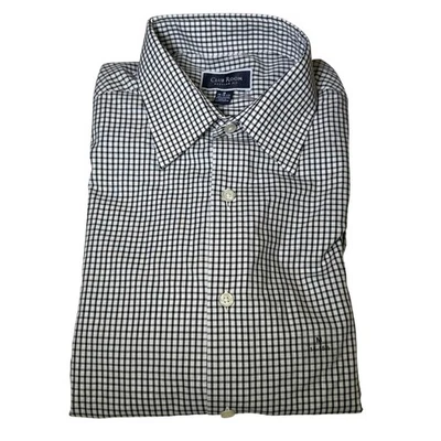 Club Room Men's Regular Fit Solid Dress Shirt, black/white Medium $50 - Image 1 of 4