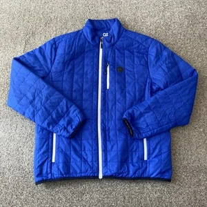 Men’s Cutter & Buck CB Drytec Blue Quilted Padded Golf Coat Jacket Size XL - Picture 1 of 7