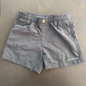 Properly Tied Boys Mallard Shorts Dark Gray Elastic Waistband Size 7 - Picture 1 of 3