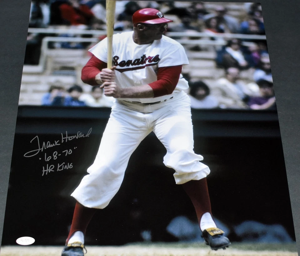 FRANK HOWARD AUTOGRAPHED SIGNED WASHINGTON SENATORS 16x20 PHOTO JSA - Image 1 of 1