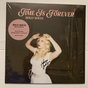 Holly Macve Time Is Forever Ft Lana Del Rey White Vinyl Autographed Cover 2024 - Picture 1 of 9