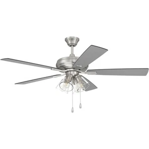 Craftmade ECF104BNK5-BNGW Eos Indoor Ceiling Fan Brushed Polished Nickel - Picture 1 of 1