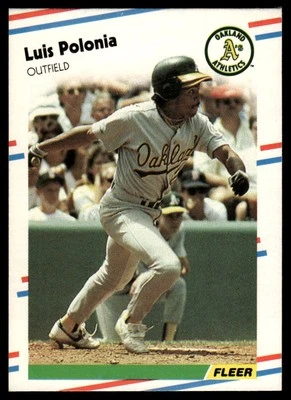 1988 Fleer #292 Luis Polonia - Image 1 of 2