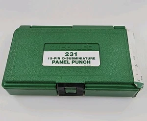 Greenlee 231 15-Pin D-Subminiature Panel Punch W/Case《Priced To Sell》U.S. Seller - Picture 1 of 12