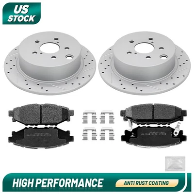 Rotores de disco traseros pastillas de freno para Subaru Forester Impreza XV Crosstrek 2013 - 2015 Foto 1 de 4