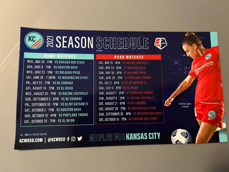 VERY RARE KC Current magnet schedule Inaugural Year 2021 — 第 1/1 张图片