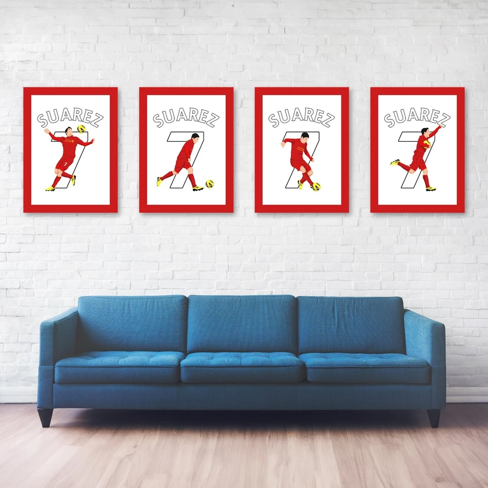 Luis Suarez Control&Goal Series, 2012 Liverpool-Newcastle Print/Poster/Wall-Art - Image 1 of 4