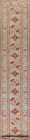 Tapis de course artisanal kazak pakistanais 20 pieds de long artisanat noué à la main 3x20