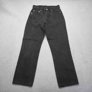Vintage Polo Ralph Lauren Jeans Women 28x28 Black Staight Talon Zipper USA Denim - Picture 1 of 15