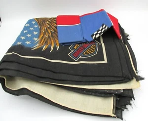 Vintage 1980's/1990's Harley Davidson Bandana Biker Motorcycle USA Made - Picture 1 of 41