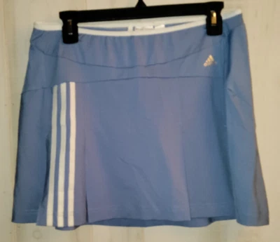 NUEVO PANTALÓN CORTO MUJER ADIDAS Clima365 periwinkle knit pull on golf/tennis talla m Foto 1 de 3