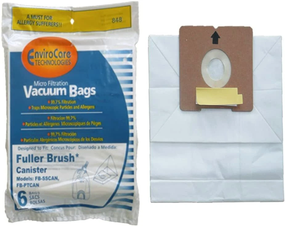 6 Se adapta a EnviroCare Tanque Aspirador Bolsa de Alérgenos Modelo 06155 FB-Scan FB Foto 1 de 1
