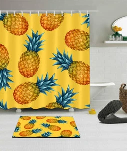 Pineapple Christmas Waterproof Polyester Shower Curtain Liner Water Resistant - Bild 1 von 7