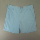 Izod Saltwater Shorts Men's 38 X 9.5 Chino Blue Cotton Outdoor Casual