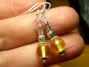 NATURAL BALTIC AMBER EARRINGS - SILVER 925