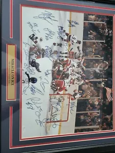 1980 MIRACLE ON ICE TEAM USA SIGNED 16X20 PHOTO (19) JSA # W935727 - Picture 1 of 3