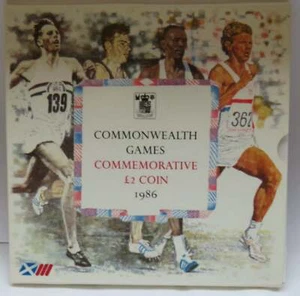 1986 Scottish Commonwealth Games £2 Two Pound Coin - Picture 1 of 3