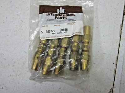 Brass Union 3/8" Tube OD (Lot Of 5) 3/8 Compression union-Made in USA - Image 1 of 3