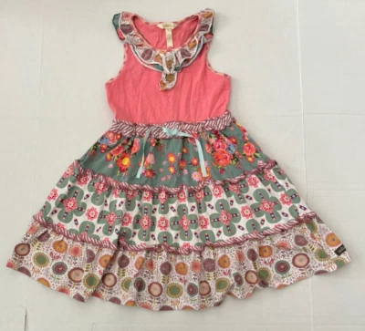 Matilda Jane On the Case Girls Happy & Free Dress Size 8 - Image 1 of 4