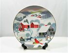 Vtg 1980 Betsey Bates Christmas Morning Collector Plate World Book Annual Series