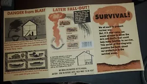 Surviving Nuclear Cold War Leaflet I Russia USA Vintage World War III Info II UK - Picture 1 of 8