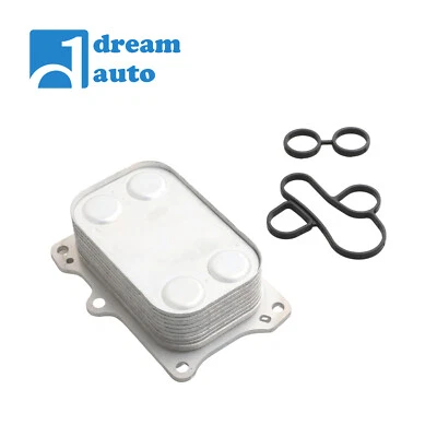 Oil Cooler Device & Gasket Fit for 2012 2013 2014 2015 Fiat 500 55236756 - Image 1 of 4