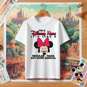 Disney Nana T-Shirt, Mickey Mouse Tshirt, Mini Mouse tshirt, Cartoon gift tshirt - Picture 1 of 7