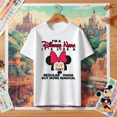 Disney Nana T-Shirt, Mickey Mouse Tshirt, Mini Mouse tshirt, Cartoon gift tshirt - Image 1 of 3
