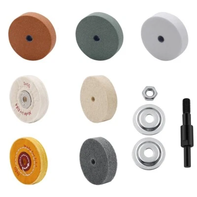 3inch Ceramic Grinding Wheel 10mm Bore Polishing Pad Abrasive Disc Rotary Tool - Image 1 of 4