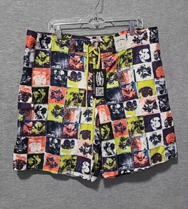 Just Bones Boardwear Herren Boardshorts mit Blumenmuster Größe 40 - Bild 1 von 14