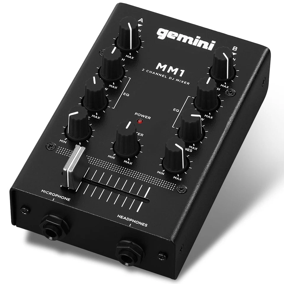 Gemini MM1 2-Channel DJ Mixer