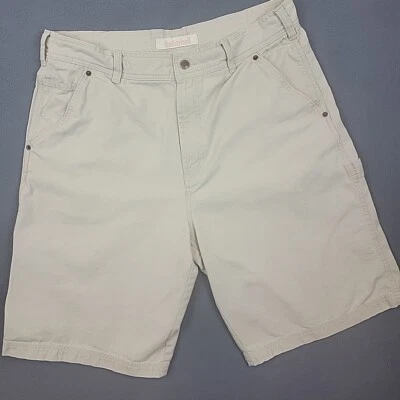 Pantalones Cortos Timberland Caqui Denim Carga Para Hombre Talla 36 Multibolsillos Informales Foto 1 de 4