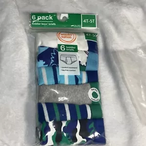 Wonder Nation 4T-5T Toddler Boys 6 Pack Briefs Underwear BRAND NEW SEALED - Picture 1 of 21