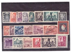 Lotto 21 Francobolli Germania Occupazioni Sarre Q1658 - Imagen 1 de 1