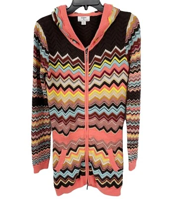 Missoni Target Zigzag Chevron Cremallera Completa Junior Sudadera con Capucha Cárdigan Túnica Suéter Talla XL Foto 1 de 4