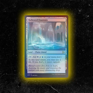 FOIL - Hallowed Fountain - Custom Magic: The Gathering Karte - Hochwertig - Bild 1 von 6