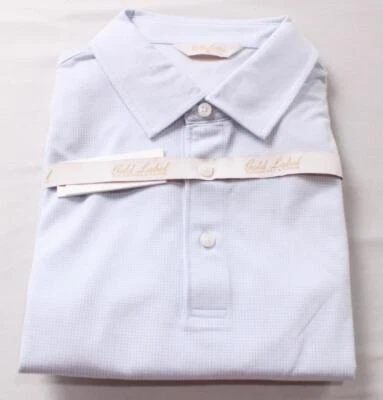 Camisa para hombre Roundtree & Yorke etiqueta dorada sin planchar con botones DP3 azul talla: XL Foto 1 de 4