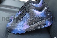 New Nike Air Max 90 Custom Black Galaxy Men