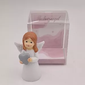 Schutzengel in Geschenkverpackung und mit Spruch - Dekofigur Engel weiß mit Herz - Bild 1 von 6