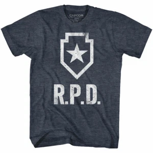 Camiseta para hombre Resident Evil Zombie Survival Game mapache departamento de policía RPD insignia - Imagen 1 de 5