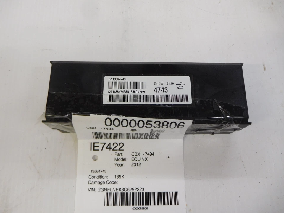 2012 Chevy Equinox GMC Terrain Heater Control Module 13584743 Foto 1 de 1