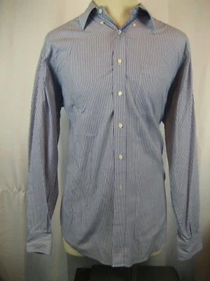 Mens Allen Solly Essex Pinpoint Cotton Blue Pinstripe Casual Shirt sz 16.5-34/35 - Image 1 of 4